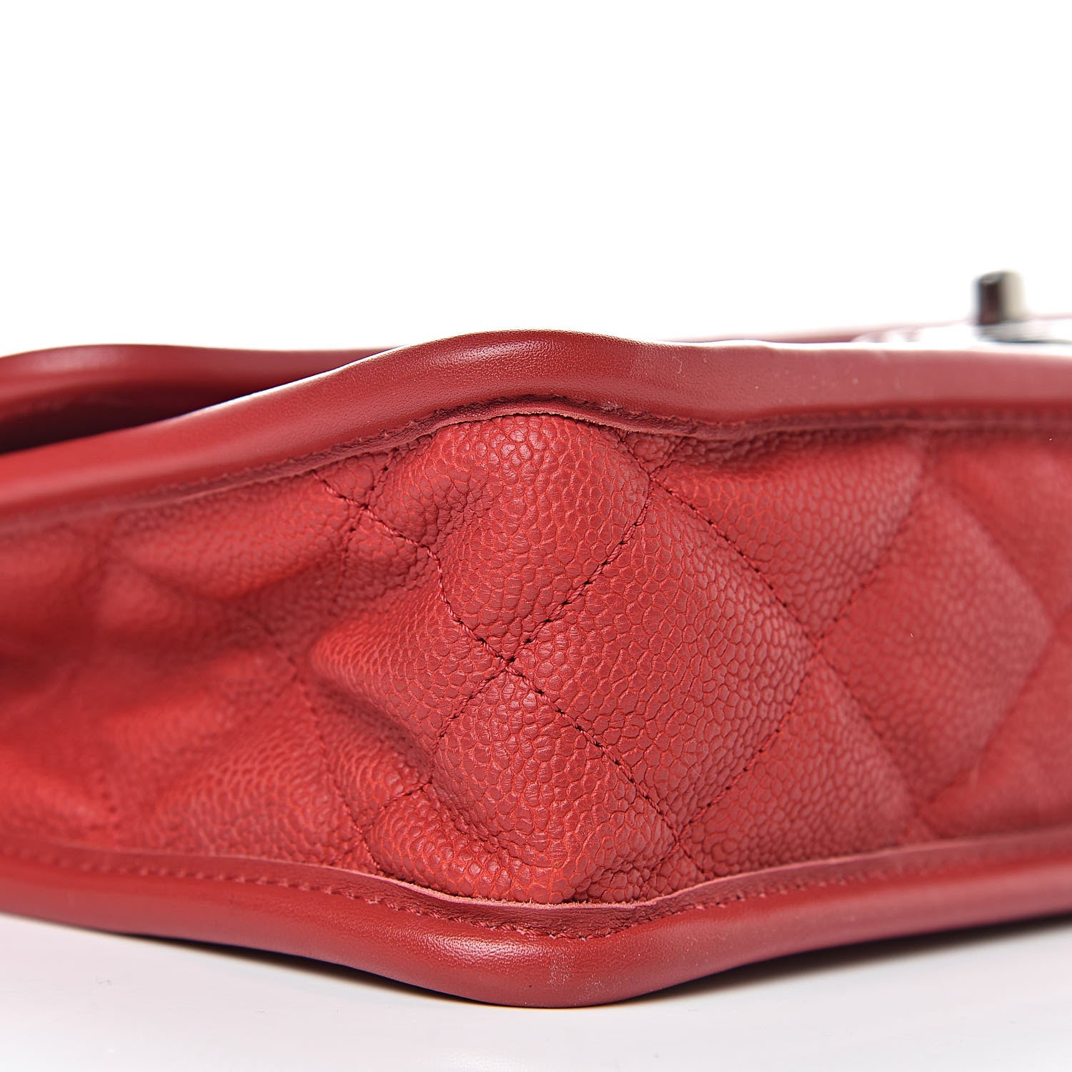 Chanel Caviar Quilted Medium French Riviera Flap Red 9 of 11