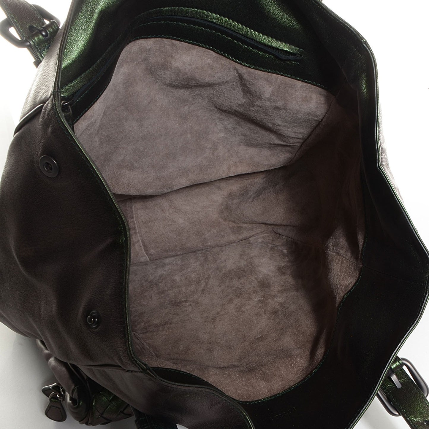 Iridescent Scarabee Multi Pocket Tote Green