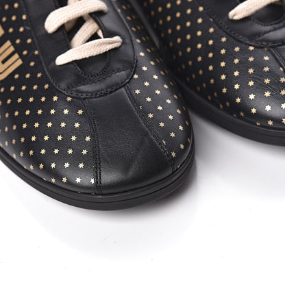 Gucci X SEGA Calfskin GUCCY Stars Mens Falacer Sneakers 12 Black 9 of 11