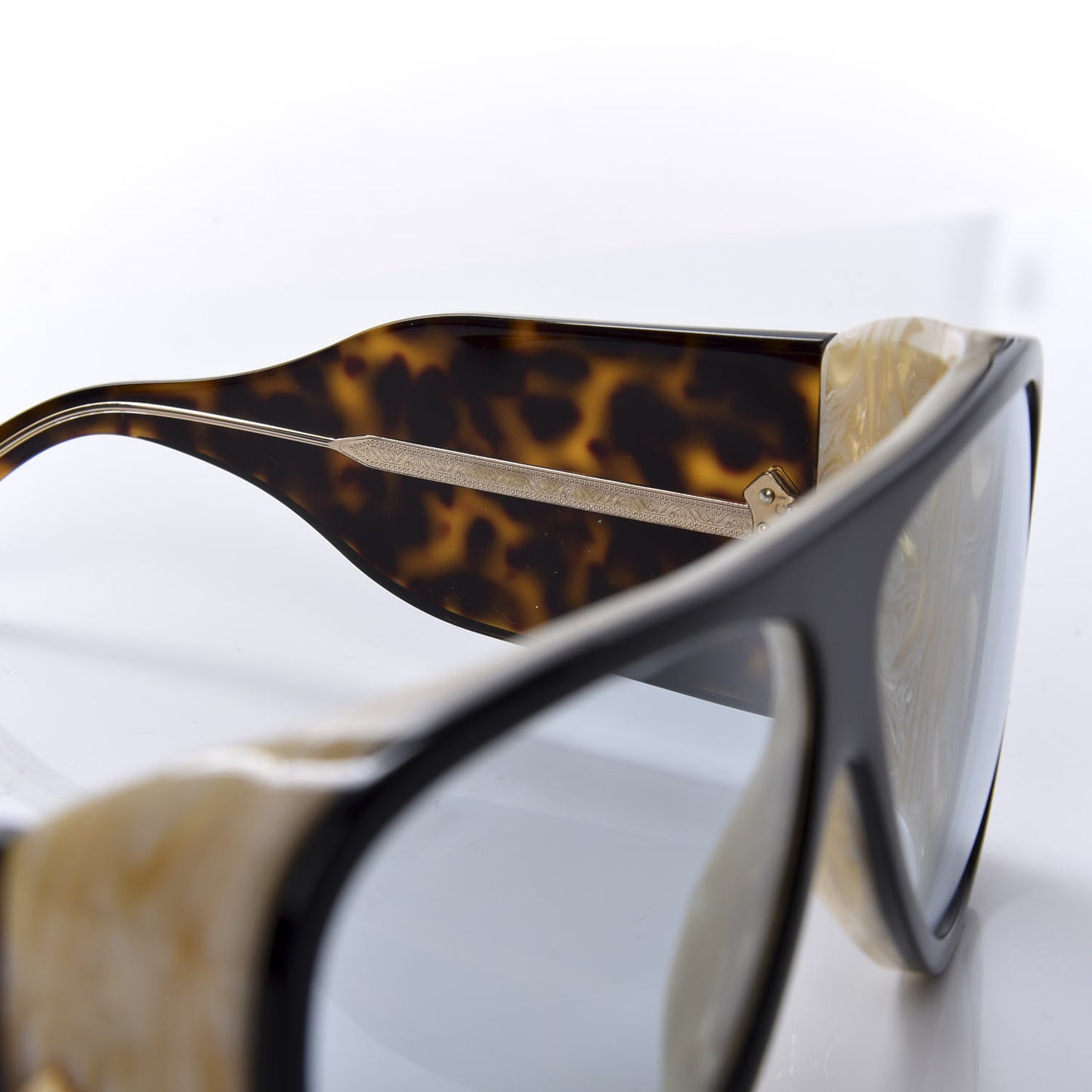 Acetate Sunglasses GG0149S Black Horn