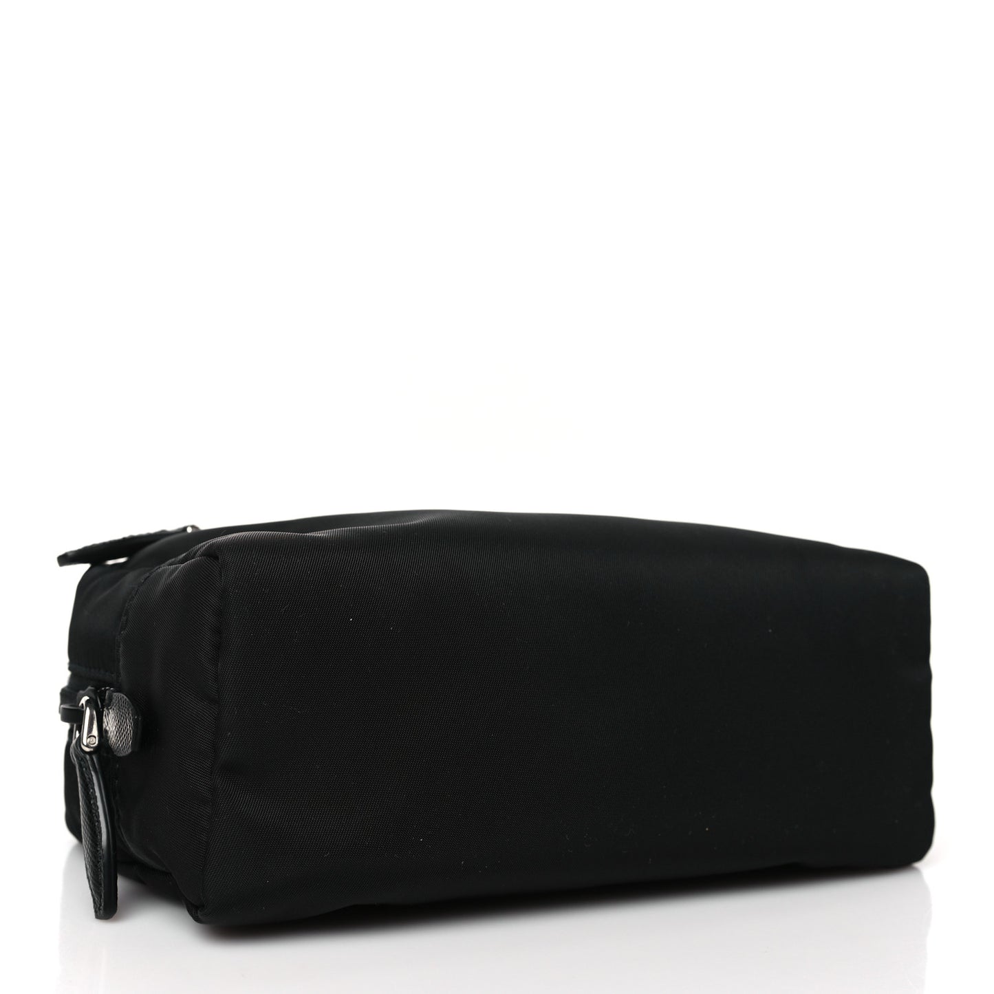 Re-Nylon Saffiano Pouch Wristlet Black
