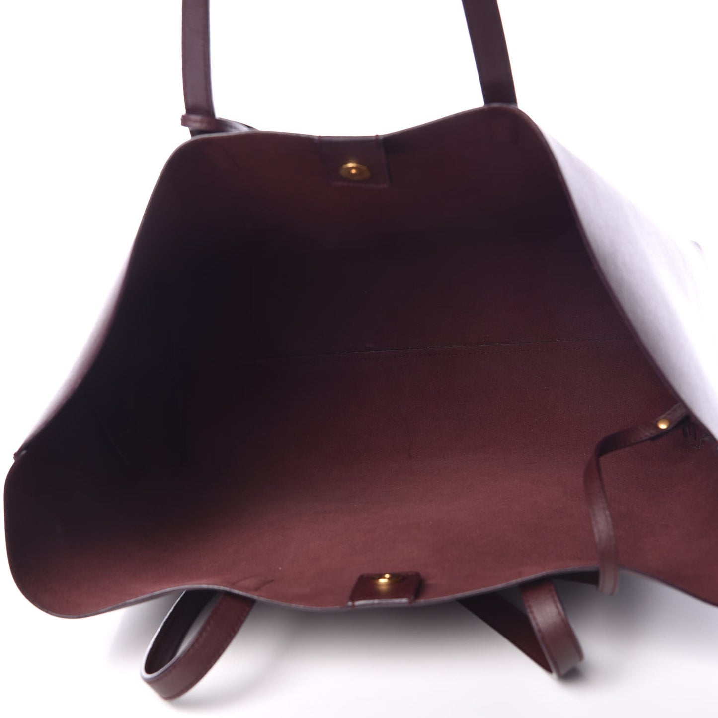 Calfskin Large Shopping Tote Bordeaux