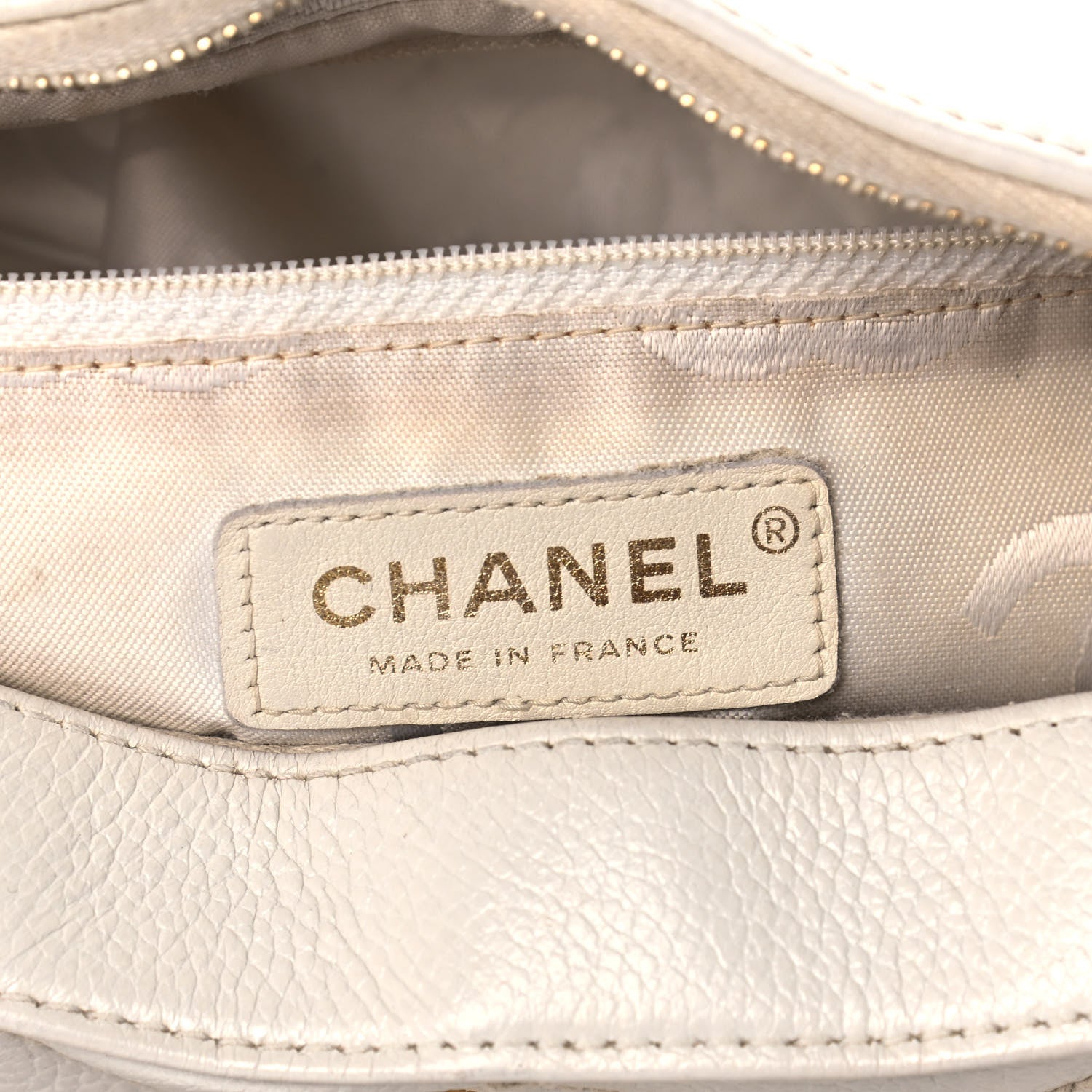 Chanel Calfskin Wild Stitch Surpique Hobo Ivory 6 of 13