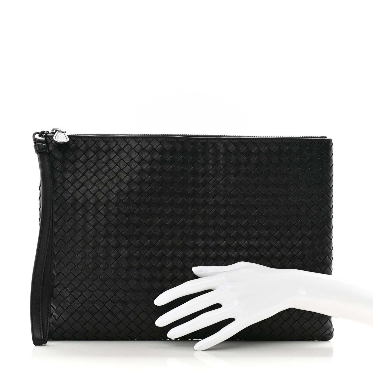 Bottega Veneta Nappa Intrecciato Document Case Black 2 of 10