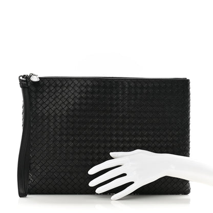 Bottega Veneta Nappa Intrecciato Document Case Black 2 of 10