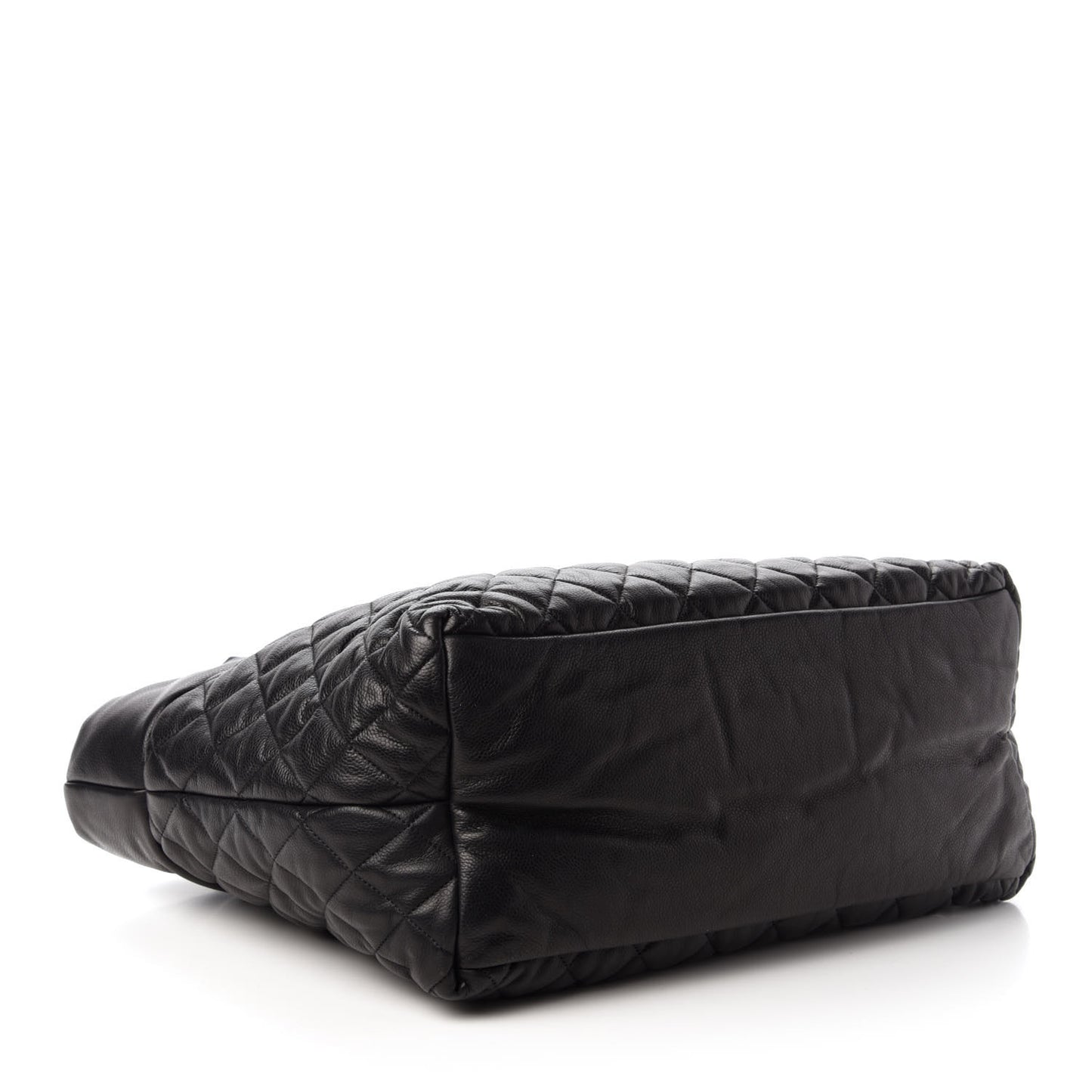 Caviar Quilted Large Coco Cocoon Tote Black