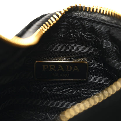 Prada Velvet Nappa Mini Re-Edition Shoulder Bag Black 6 of 9