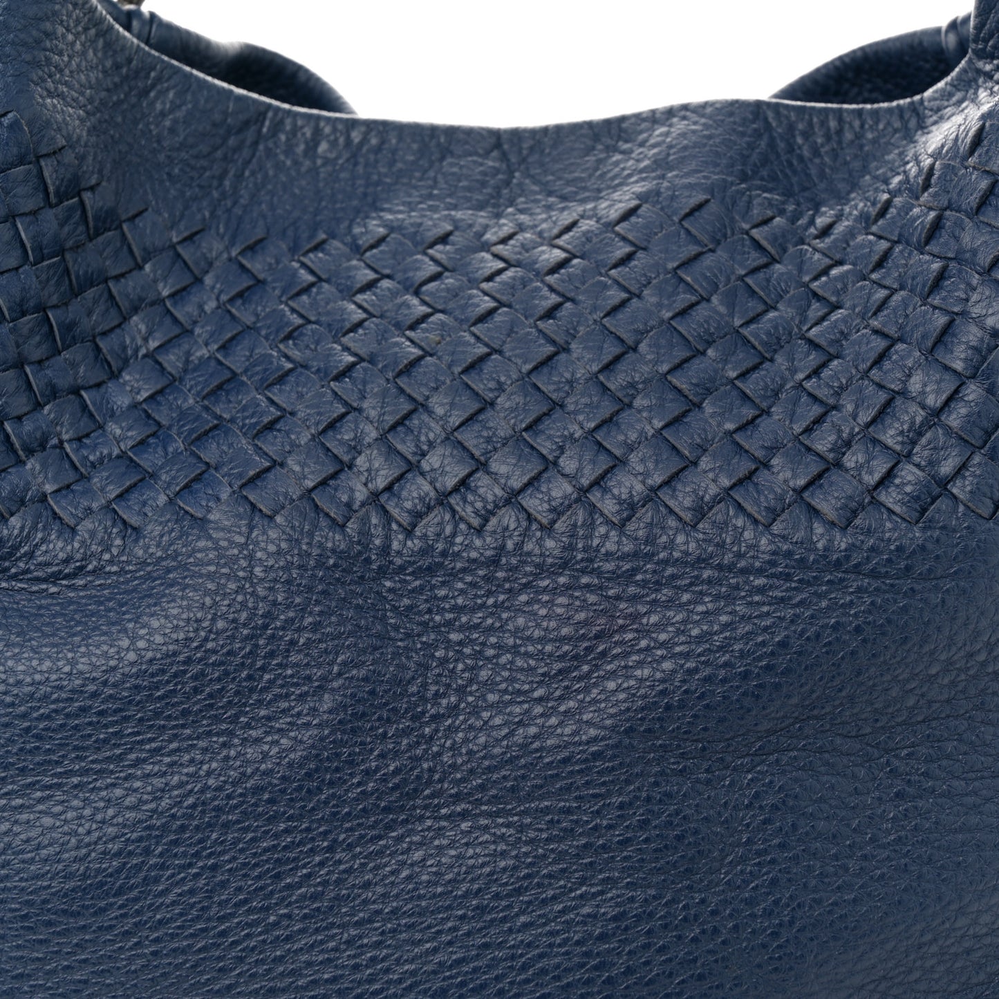 Cervo Intrecciato Shoulder Bag Blue