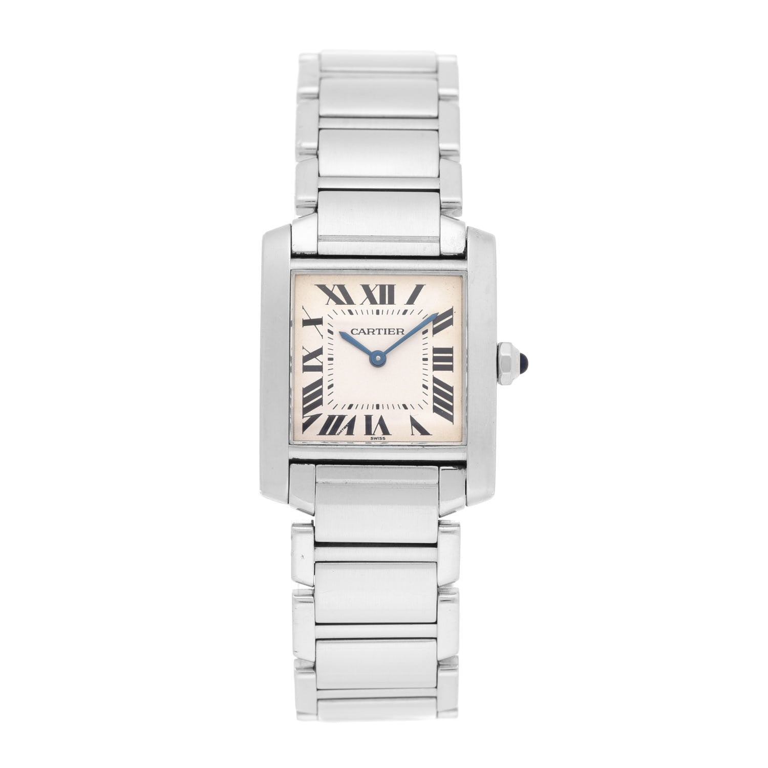 Cartier Stainless Steel 25mm Tank Francaise Quartz Watch 1 of 4