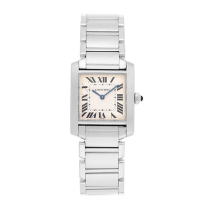 Cartier Stainless Steel 25mm Tank Francaise Quartz Watch 1 of 4