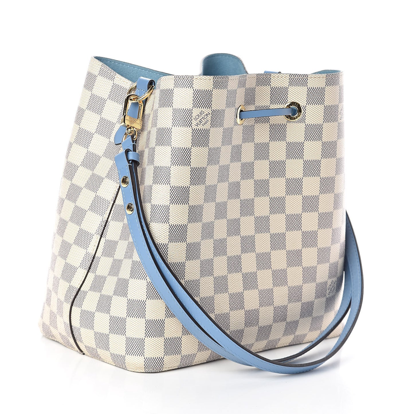Damier Azur Neonoe MM Bleuet