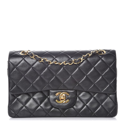 Chanel Lambskin Quilted Small Double Flap Black 1 of 10