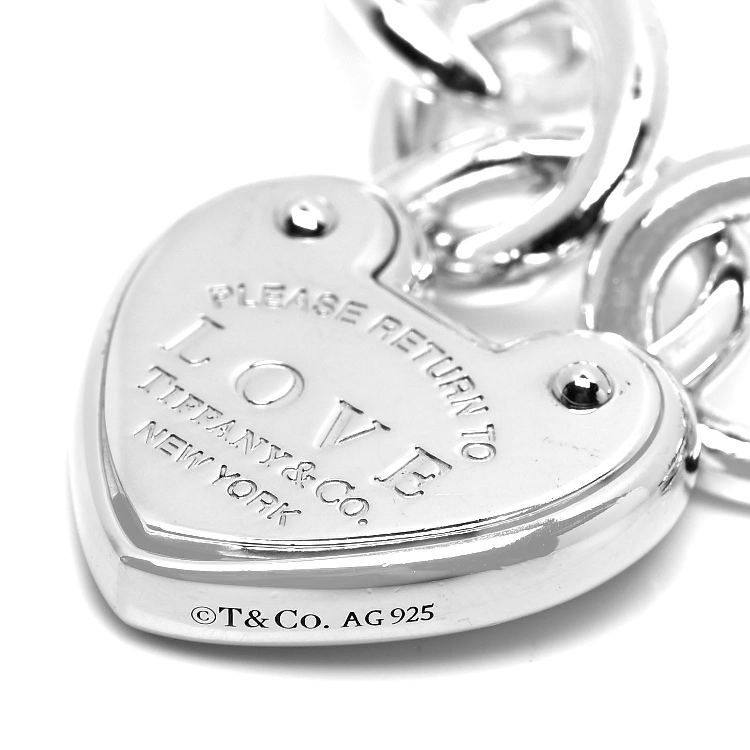 Tiffany Sterling Silver Return to Tiffany Love Lock Bracelet 5 of 5