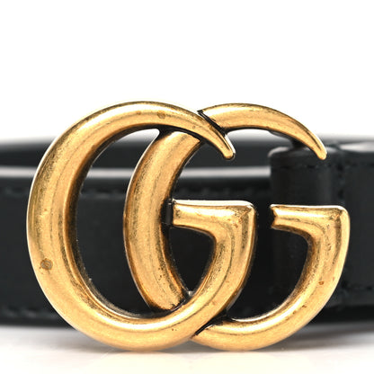 Gucci Calfskin Double G 20mm Belt 100 40 Black 2 of 6