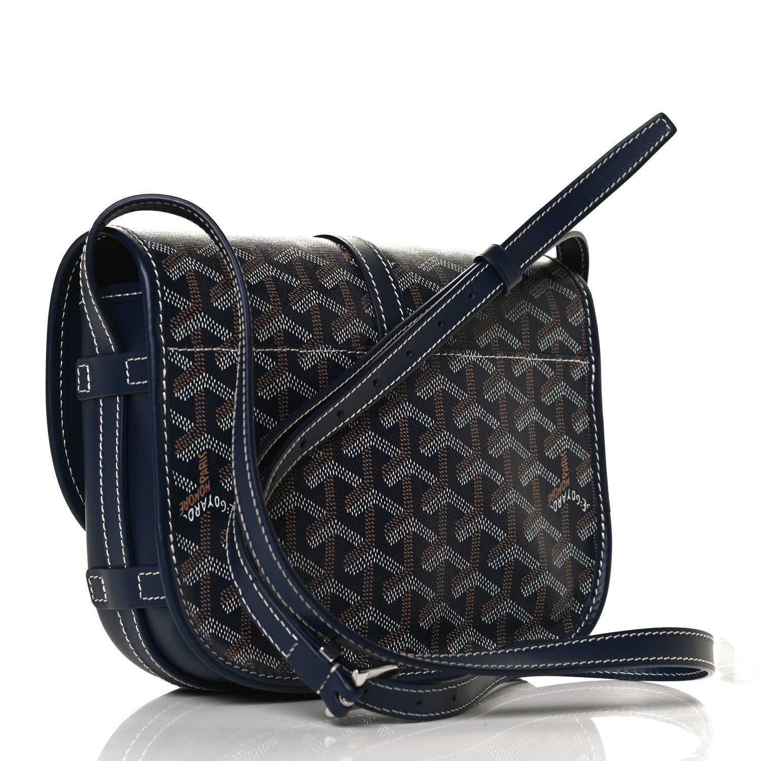 Goyard Goyardine Belvedere II PM Messenger Bag Navy 3 of 12