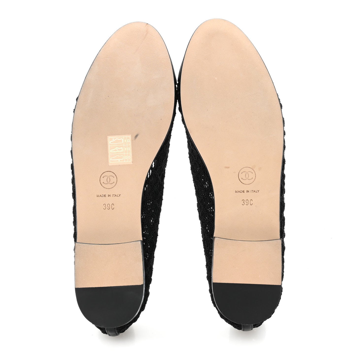 Embroidered Grosgrain Cap Toe Ballerina Flats 39 Black