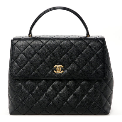 Chanel Caviar Quilted Jumbo Kelly Flap Black 1 of 12