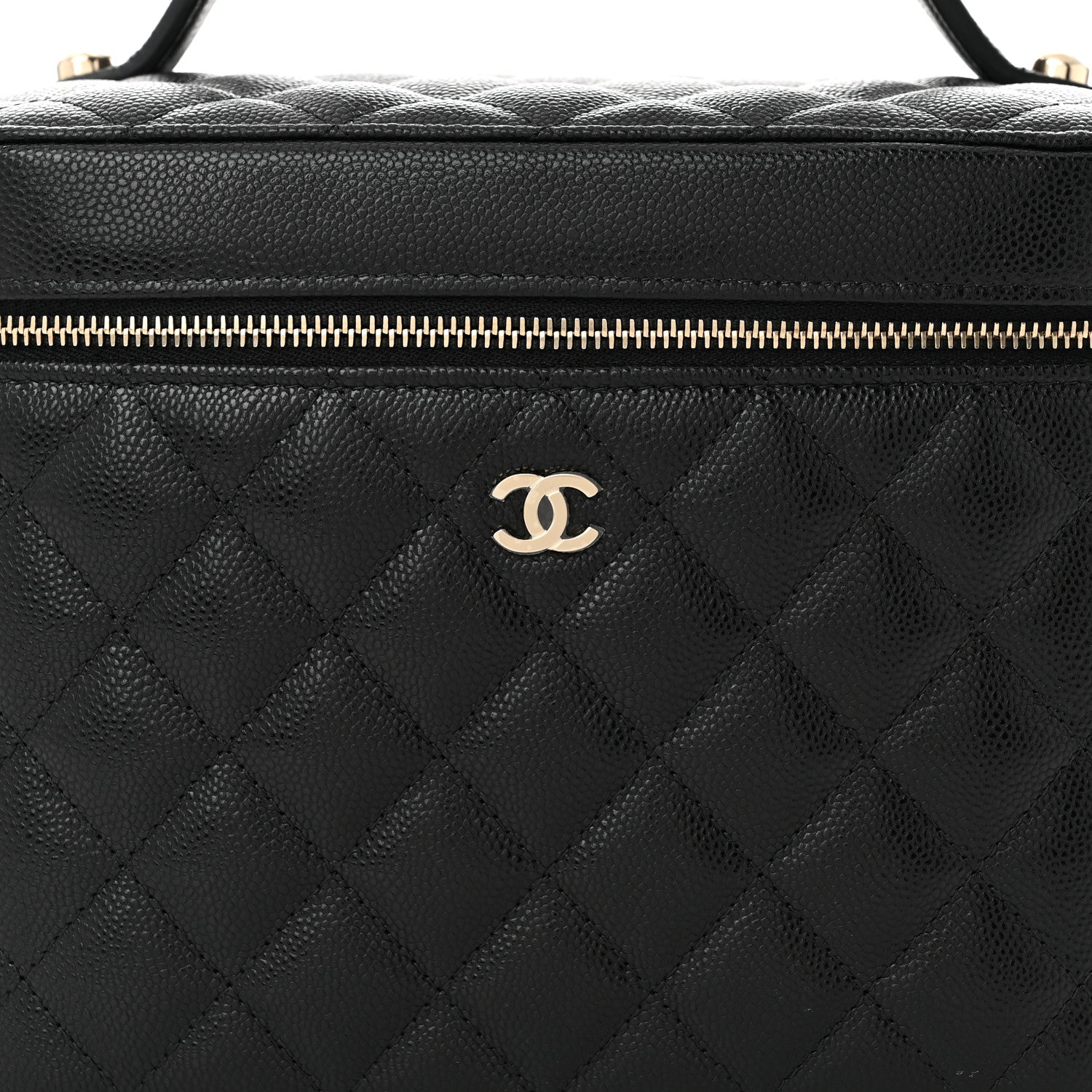 Chanel Caviar Quilted Large Vanity Pouch Black 9 of 11