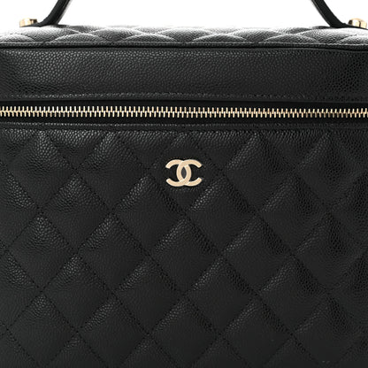 Chanel Caviar Quilted Large Vanity Pouch Black 9 of 11