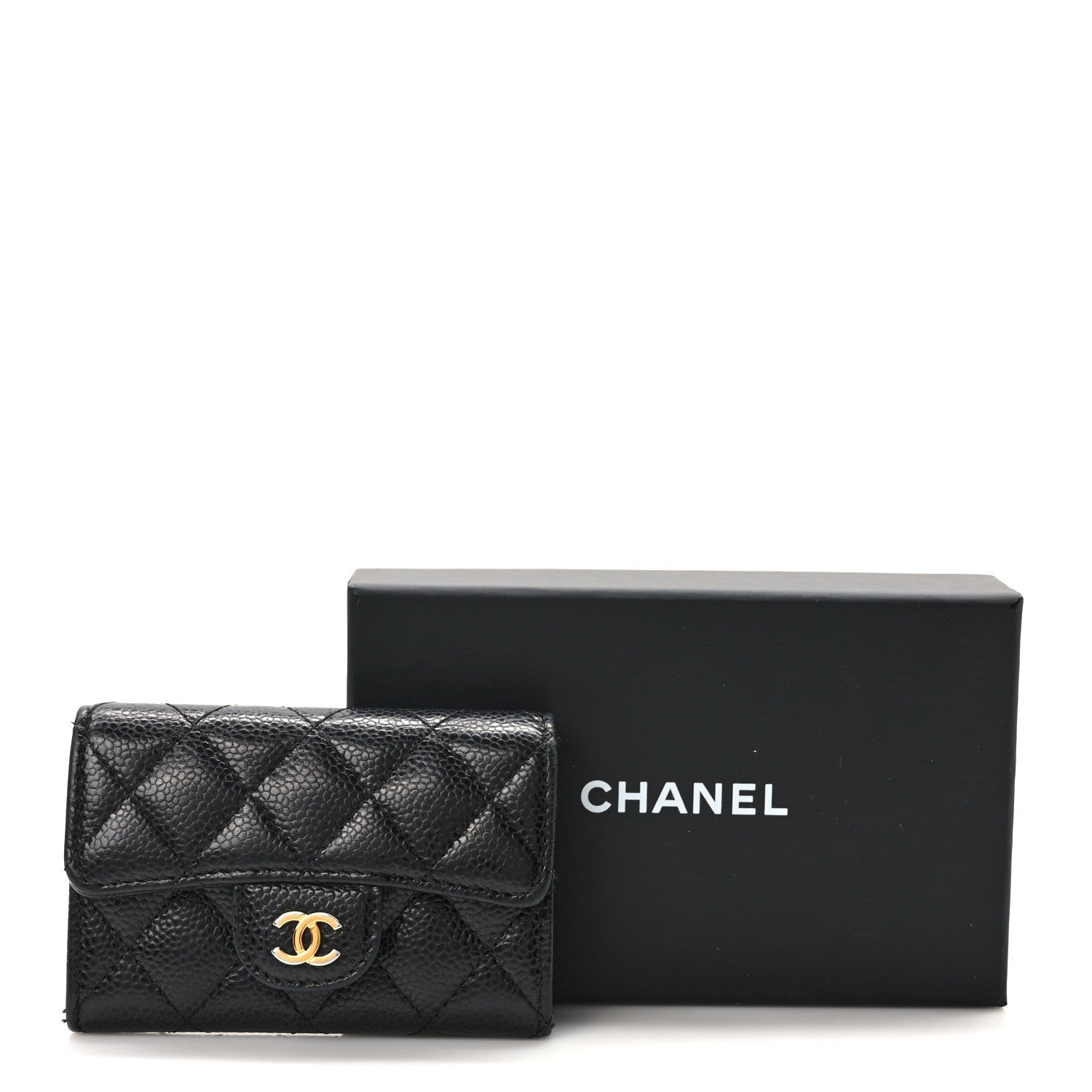 Chanel Caviar Quilted Flap Card Holder Black 9 of 9
