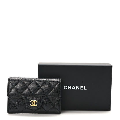 Chanel Caviar Quilted Flap Card Holder Black 9 of 9
