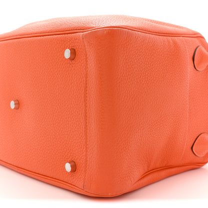 Hermes Taurillon Clemence Lindy 34 Orange 10 of 11