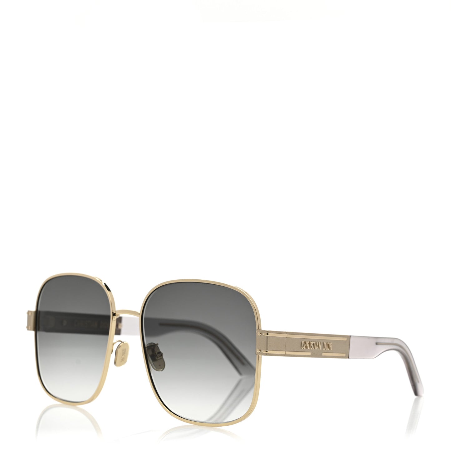 Diorsignature S5U Square Sunglasses Gold