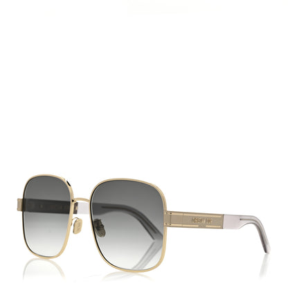 Christian Dior Diorsignature S5U Square Sunglasses Gold 1 of 7