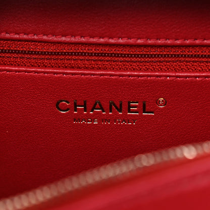 Chanel Lambskin Quilted Small Trendy CC Bowling Bag Red 8 of 12