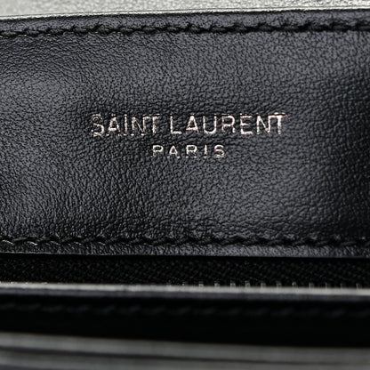 Saint Laurent Calfskin Y Quilted Monogram Toy Loulou Crossbody Bag Black 9 of 12