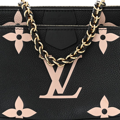 Louis Vuitton Empreinte Monogram Giant Multi Pochette Accessories Black Beige 8 of 10