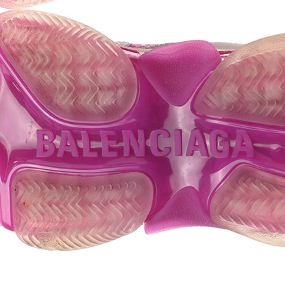Balenciaga Fabric Mesh Clear Sole Womens Triple S Sneakers 36 White Pink 6 of 10