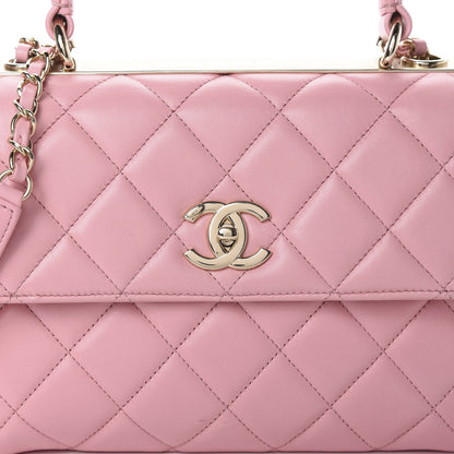 Chanel Lambskin Quilted Small Trendy CC Flap Dual Handle Bag Pink 7 of 13