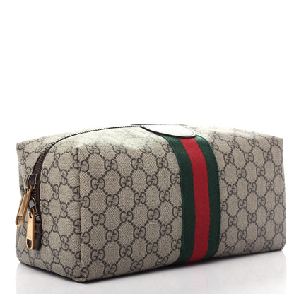 Gucci GG Supreme Monogram Web Ophidia Toiletry Case Beige 3 of 7