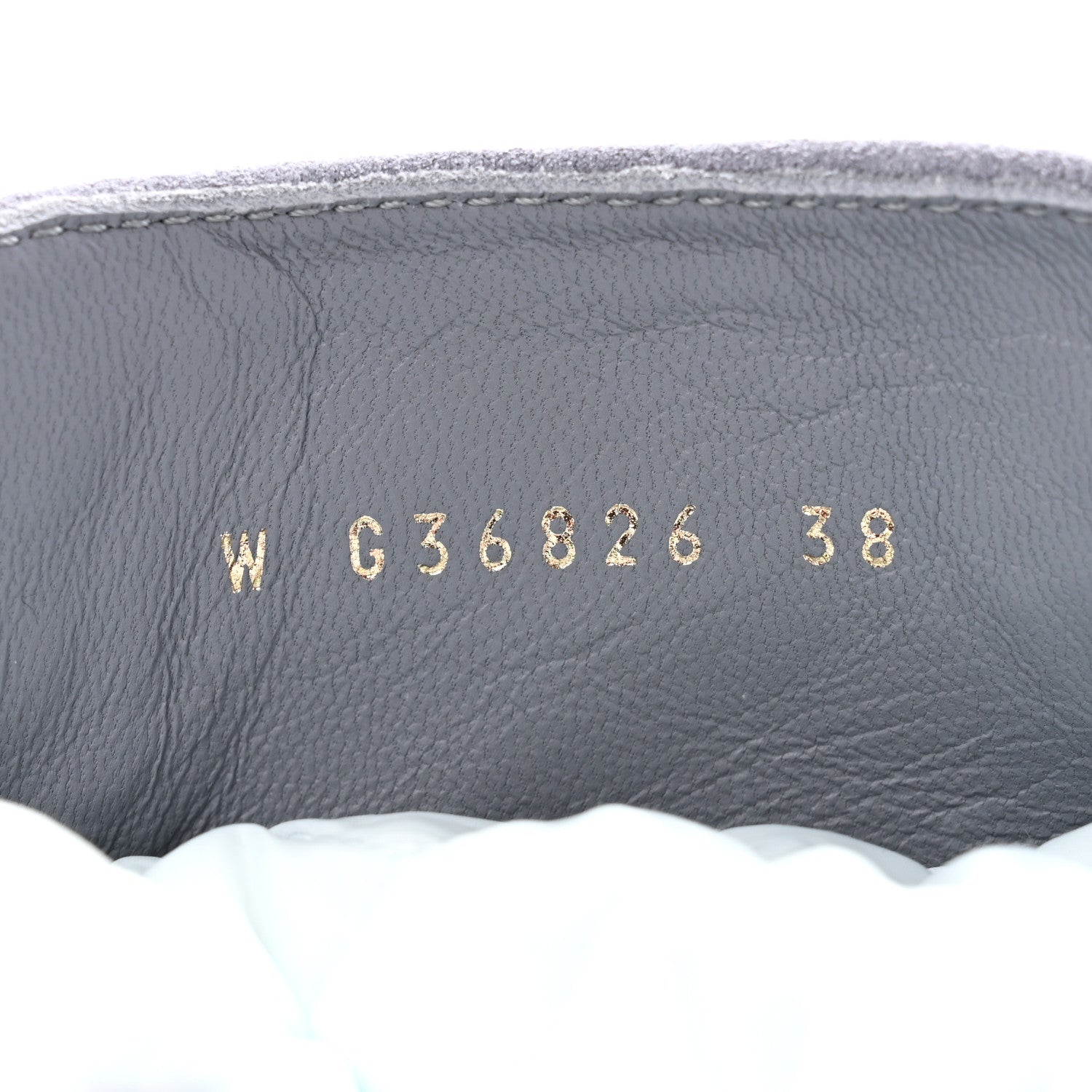 Chanel Suede Nylon Lace Up Snow Boots 38 Grey Blue 8 of 8