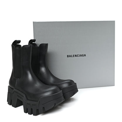 Balenciaga Smooth Calfskin Bulldozer Chelsea Boots 38 Black 10 of 10