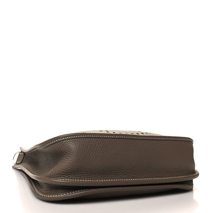 Hermes Taurillon Clemence Evelyne III PM Etoupe 4 of 10