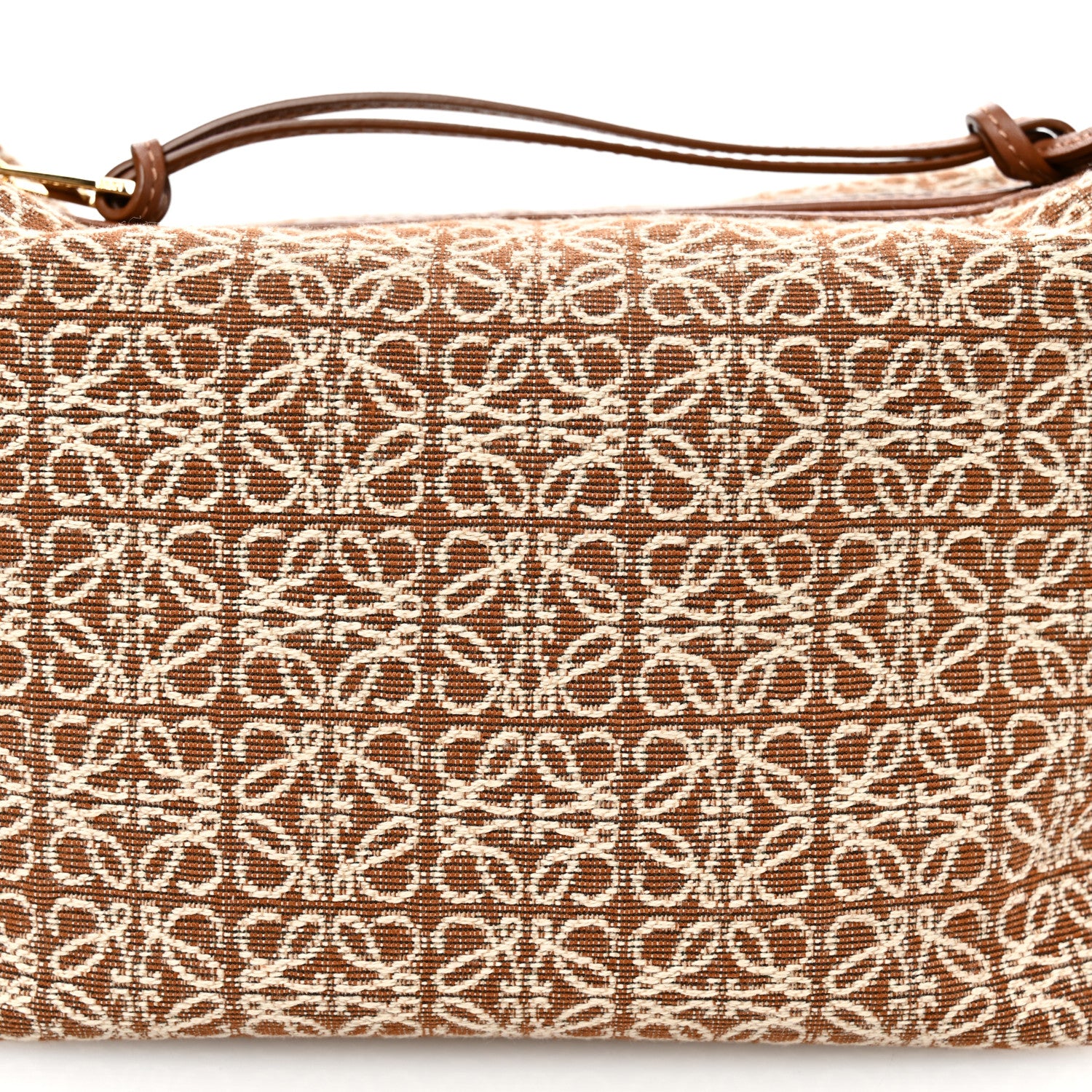 Loewe Jacquard Anagram Calfskin Small Cubi Bag Tan Pecan 7 of 9