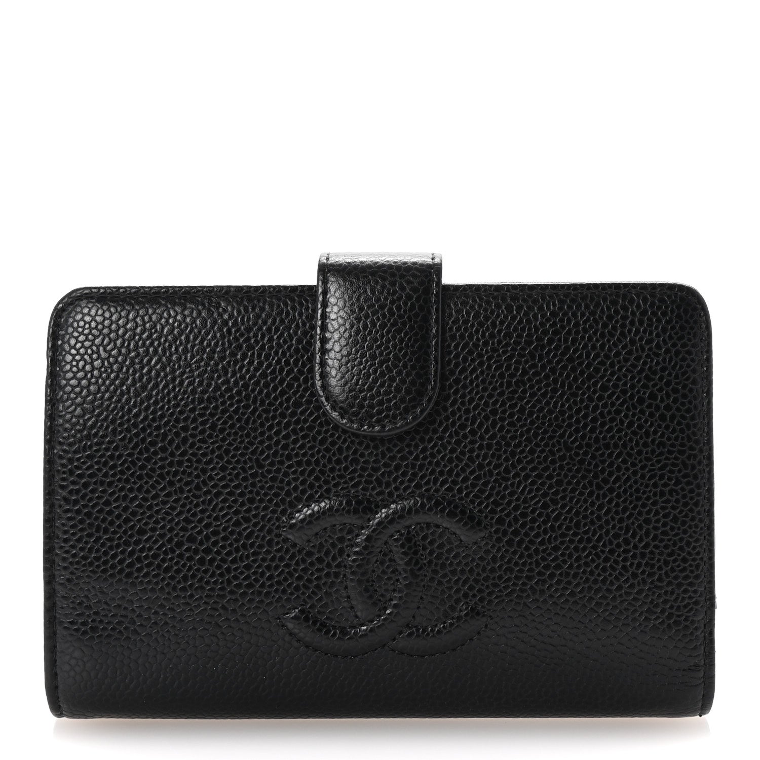 Chanel Caviar Timeless CC French Wallet Black 1 of 8
