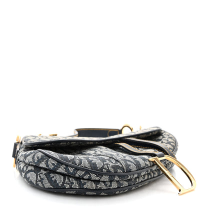 Christian Dior Monogram Saddle Bag Blue 4 of 10