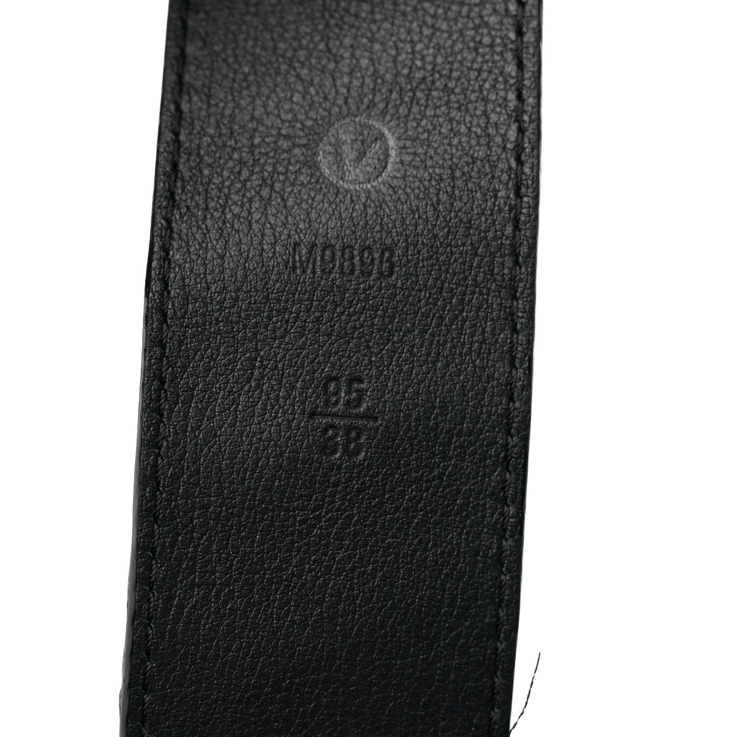 Louis Vuitton Alligator LV Initiales Belt 95 38 Black 9 of 9