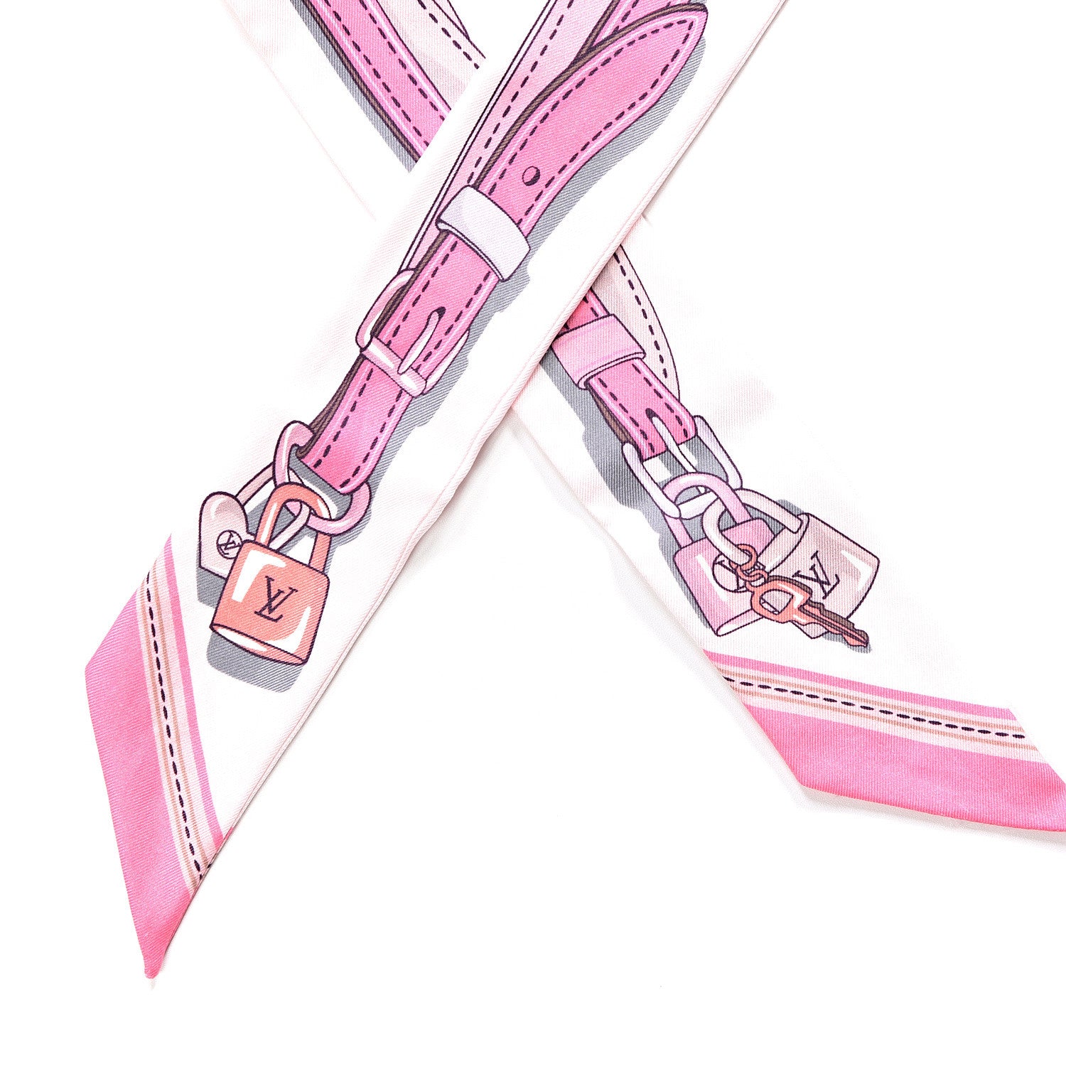 Louis Vuitton Silk Monogram A la Folie BB Bandeau Light Pink 2 of 3