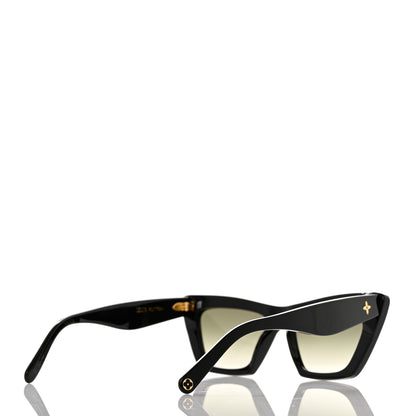 Louis Vuitton Acetate LV Fame Cat Eye Sunglasses Z1723W Black 4 of 9