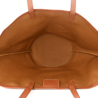 Celine Calfskin Canvas Triomphe Large Couffin White 5 of 10