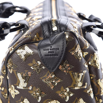 Louis Vuitton Monogram Sequins Eclipse Speedy 28 Gold 9 of 9