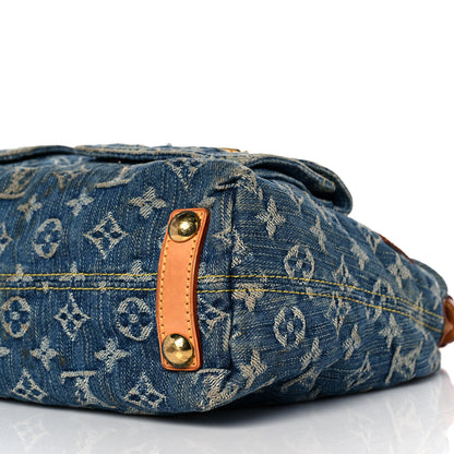 Louis Vuitton Monogram Denim Baggy PM Blue 8 of 10