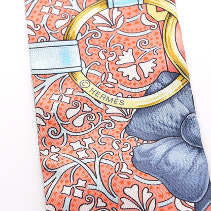 Hermes Silk Grand Manege Fleuri Twilly 5 of 5