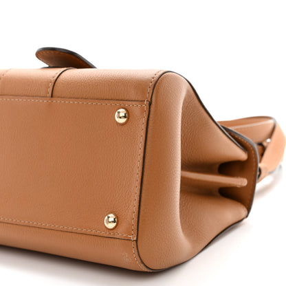 Delvaux Grained Calfskin Mini Brillant Satchel Natural 11 of 12