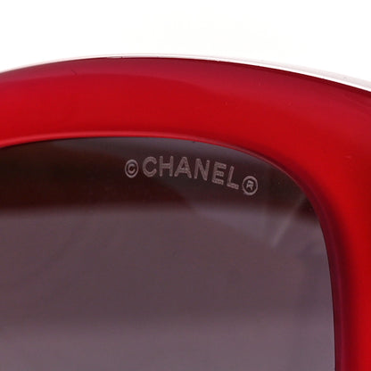 Chanel Acetate Chain Square Sunglasses 5487-A Burgundy 7 of 9