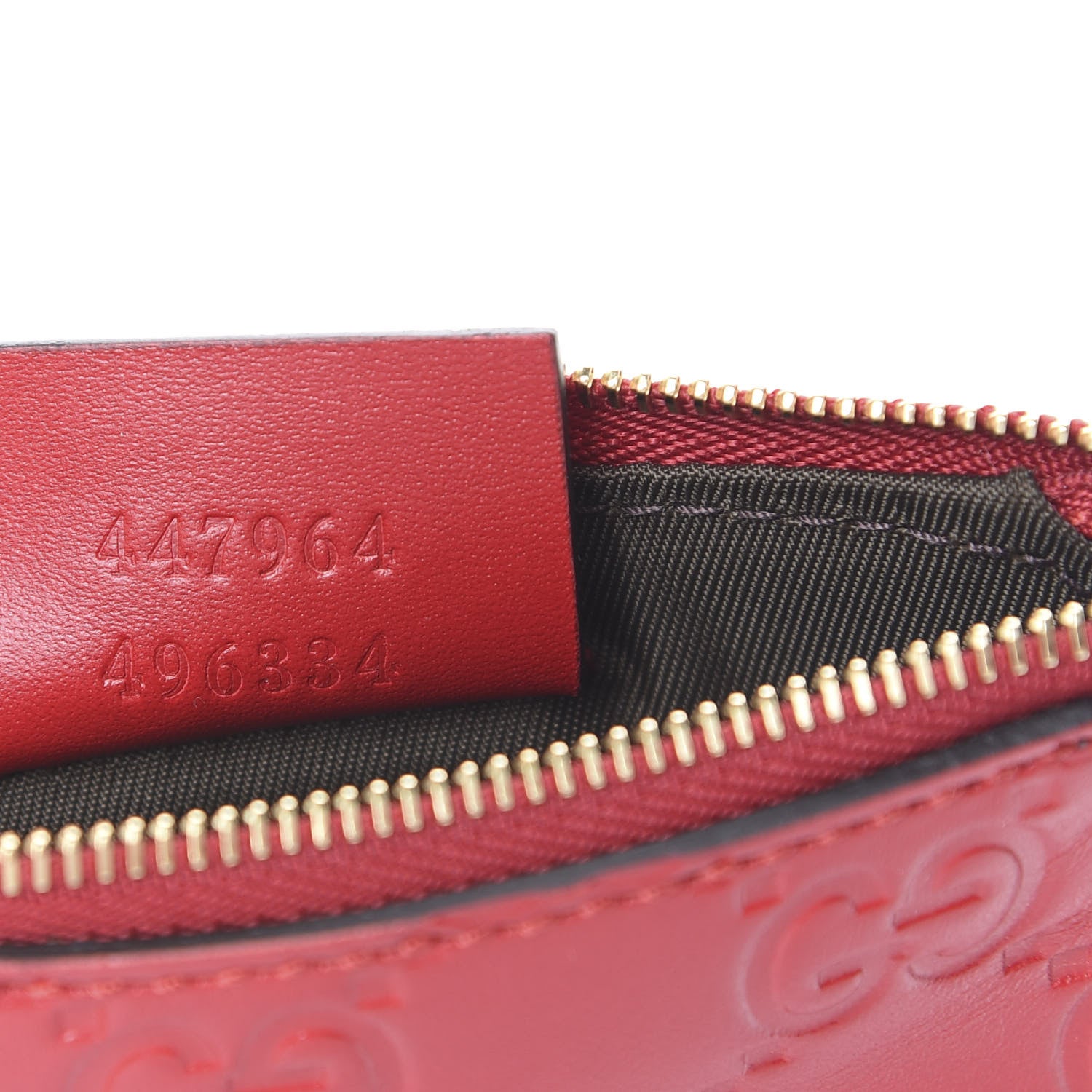 Gucci Guccissima Key Case Hibiscus Red 6 of 7